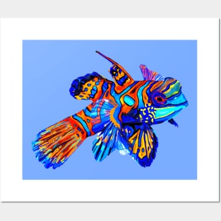 Vibrant Mandarinfish Posters and Art